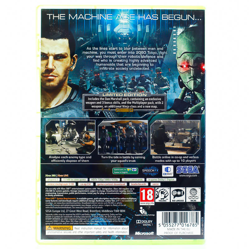 Binary Domain - Xbox 360 spill - Retrospillkongen