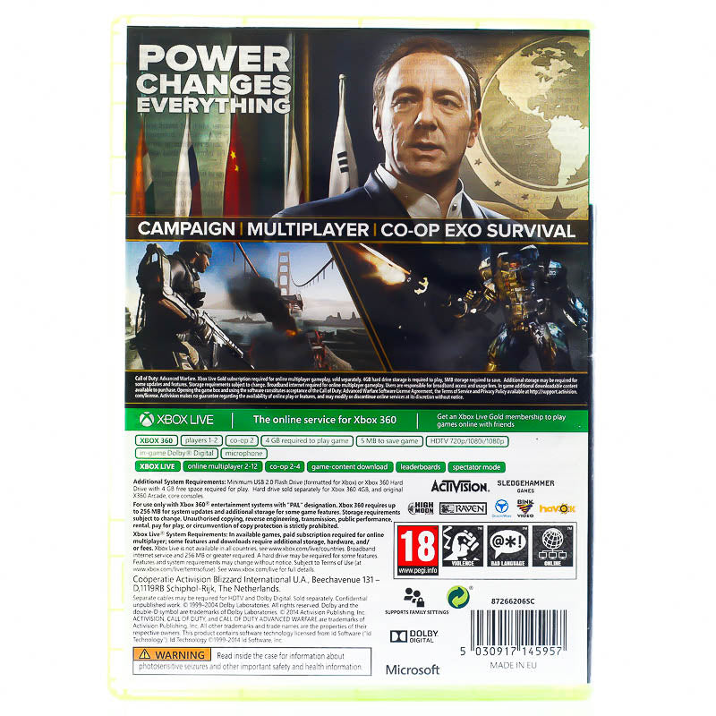 Call of Duty: Advanced Warfare - Xbox 360 spill - Retrospillkongen