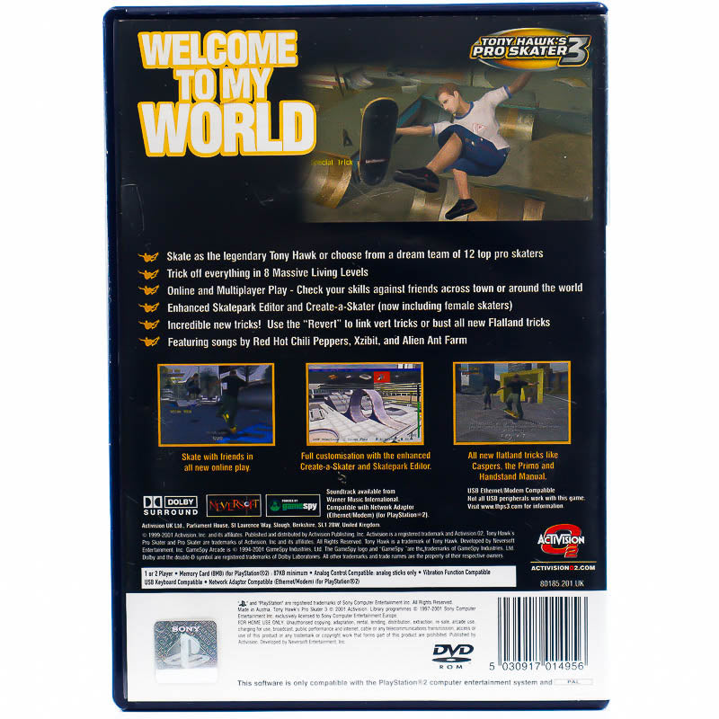 Tony Hawk's Pro Skater 3 - PS2 spill - Retrospillkongen