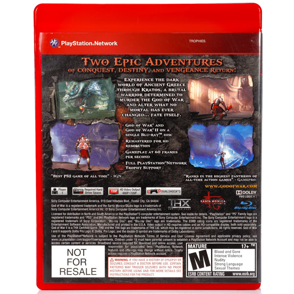 God of War Collection (NTSC, Regionfri) - PS3 spill - Retrospillkongen
