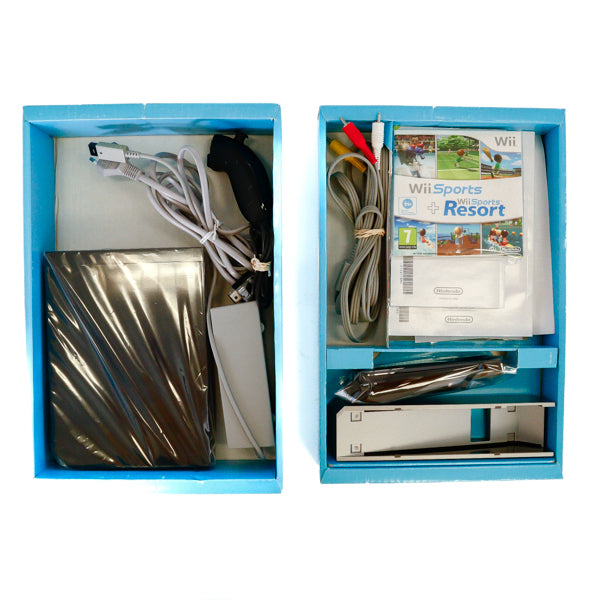 Nintendo Wii Sports Resort Svart Konsollpakke - Wii (I eske) - Retrospillkongen