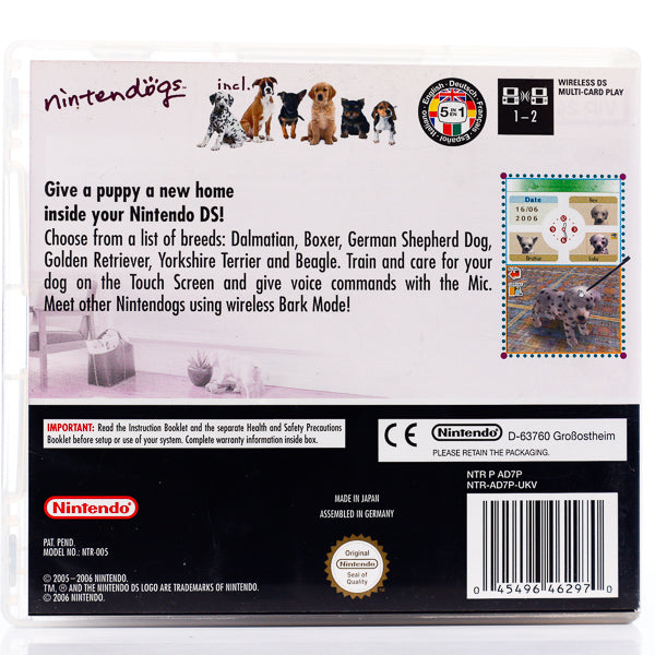 Nintendogs Dalmatian And Friends - Nintendo DS spill - Retrospillkongen