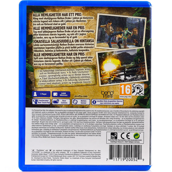 Uncharted: Golden Abyss - PSV spill - Retrospillkongen