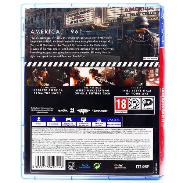 Wolfenstein II: The New Colossus - PS4 spill - Retrospillkongen