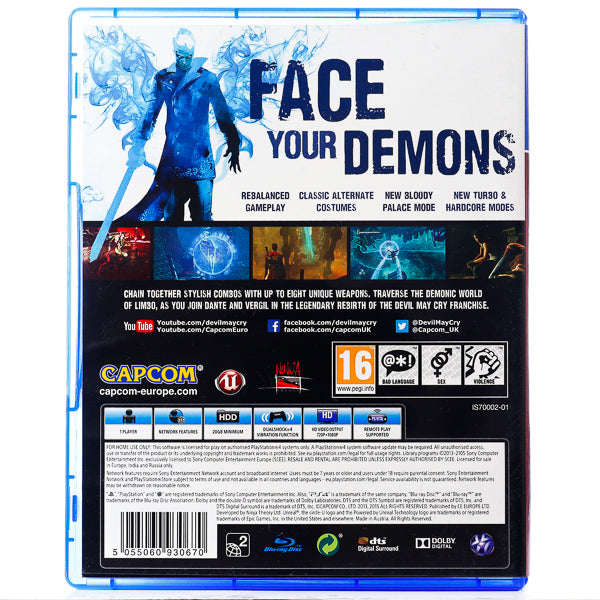 DmC: Devil May Cry - Definitive Edition - PS4 spill - Retrospillkongen