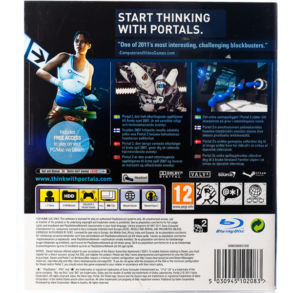 Portal 2 - PS3 spill - Retrospillkongen