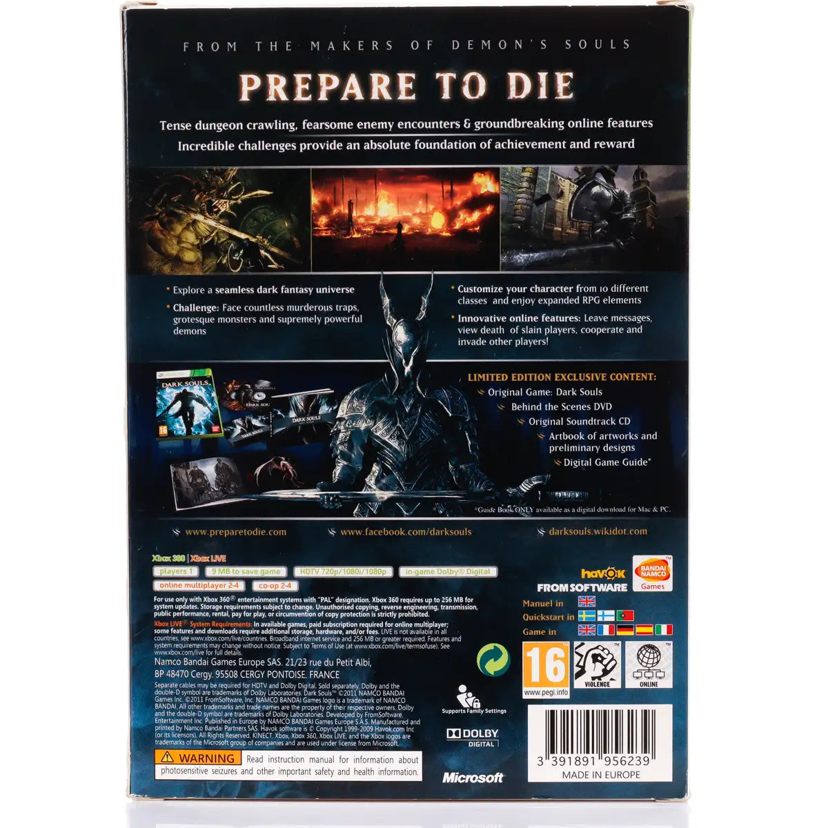 Dark Souls Limited Edition - Xbox 360 spill - Retrospillkongen