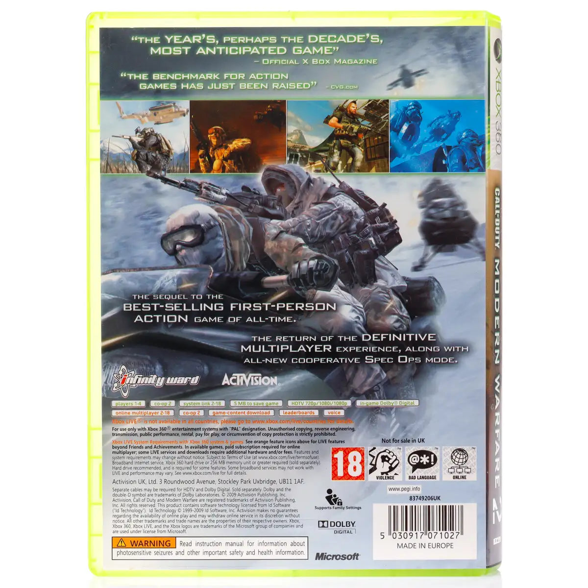 Call of Duty: Modern Warfare 2 - Xbox 360 spill - Retrospillkongen