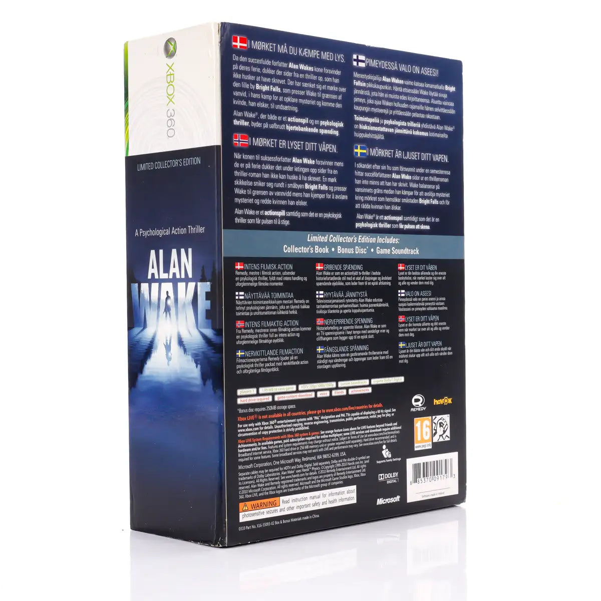 Alan Wake - Limited Collector's Edition - Xbox 360 spill - Retrospillkongen