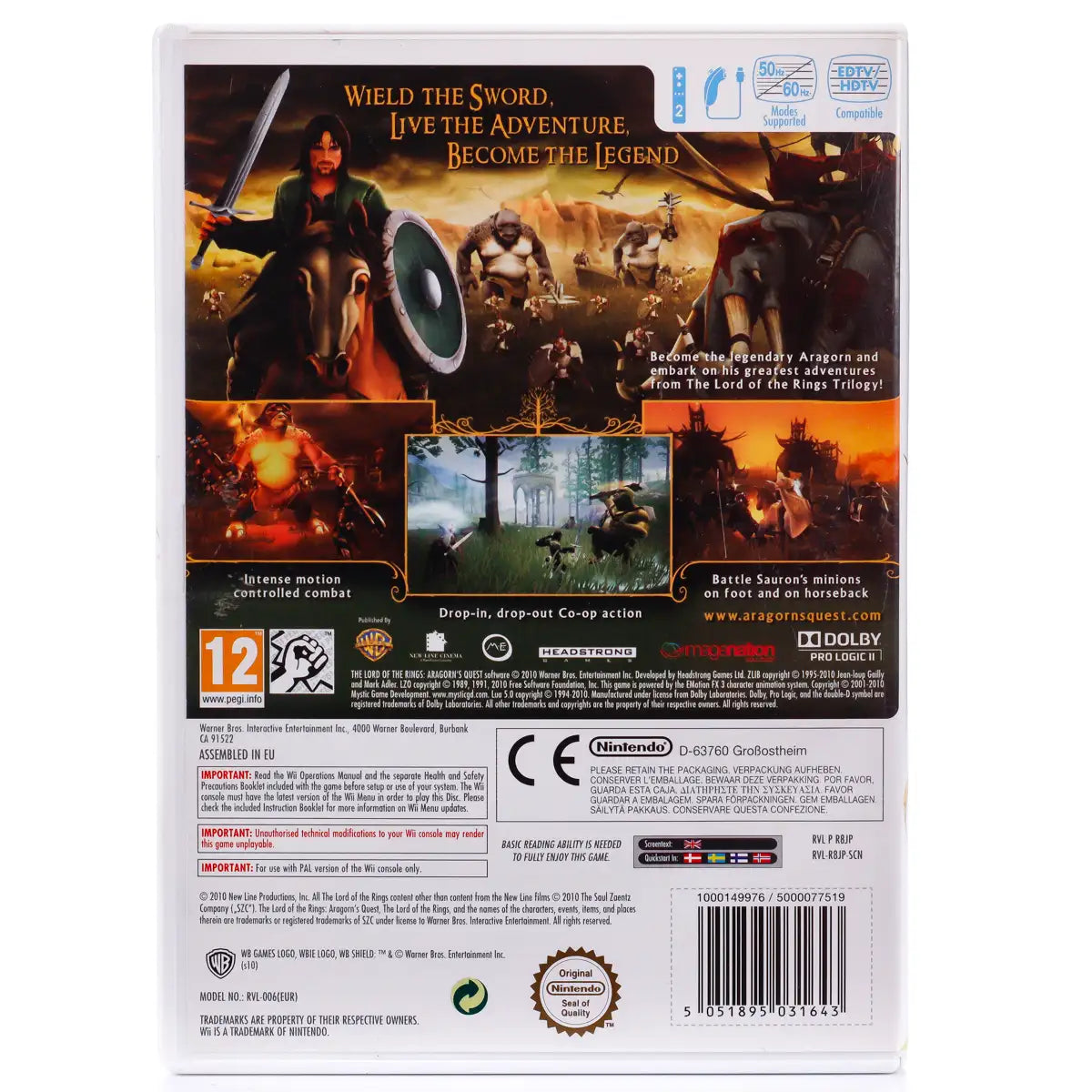The Lord of the Rings: Aragorn's Quest - Wii spill - Retrospillkongen