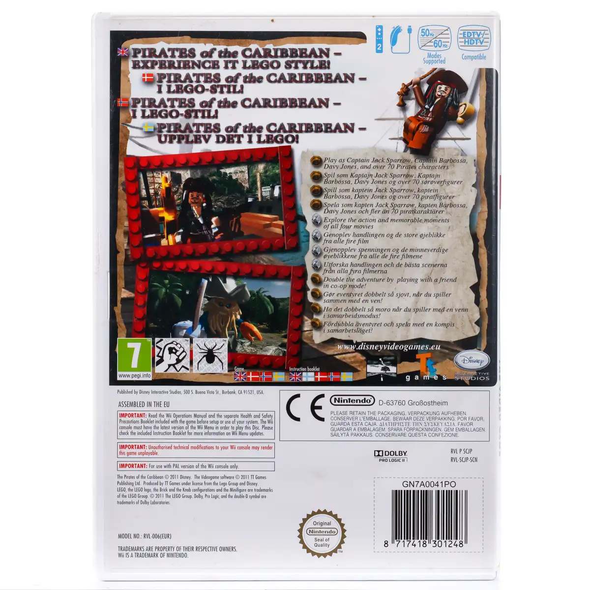 LEGO Pirates of the Caribbean: The Video Game - Wii spill - Retrospillkongen