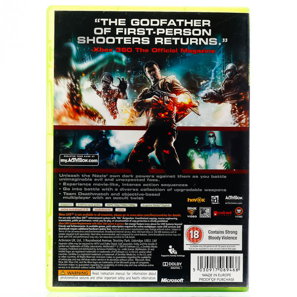 Wolfenstein - Xbox 360 spill - Retrospillkongen