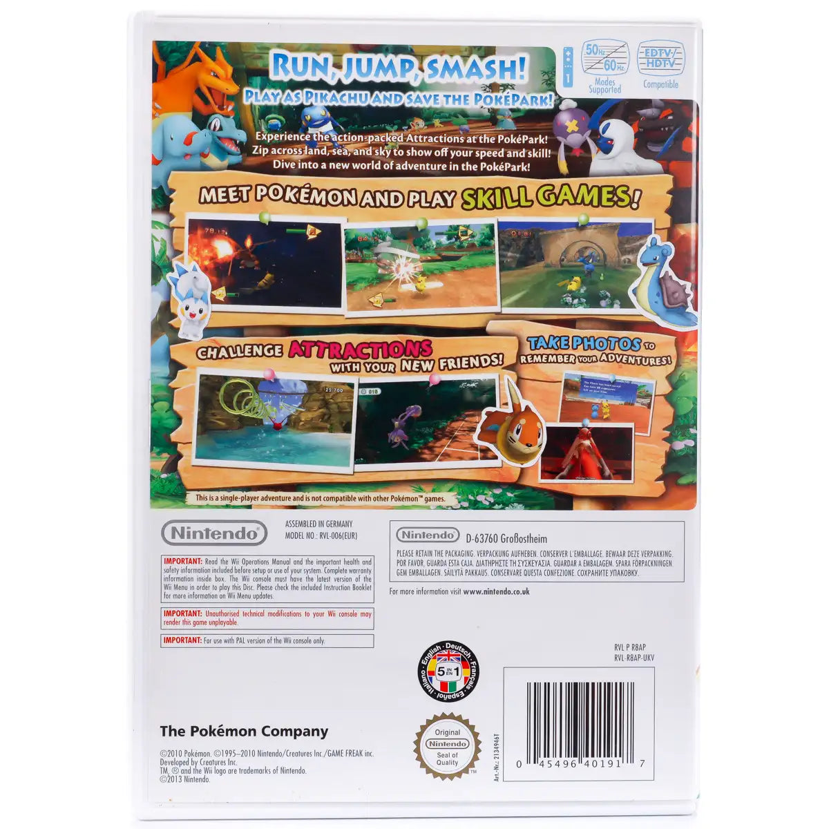 Poképark Wii: Pikachu's Adventure - Wii spill - Retrospillkongen