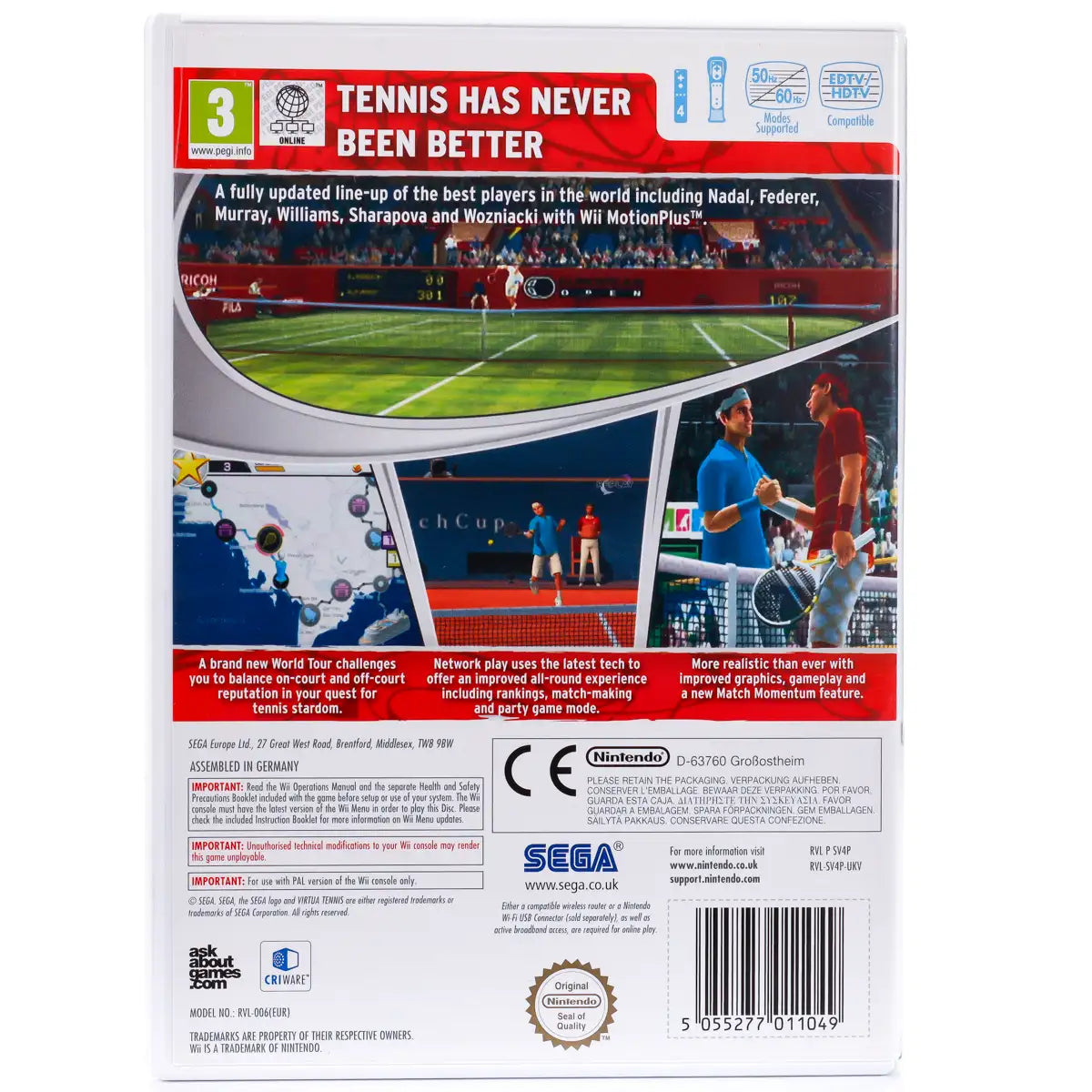 Virtua Tennis 4 - Wii spill - Retrospillkongen