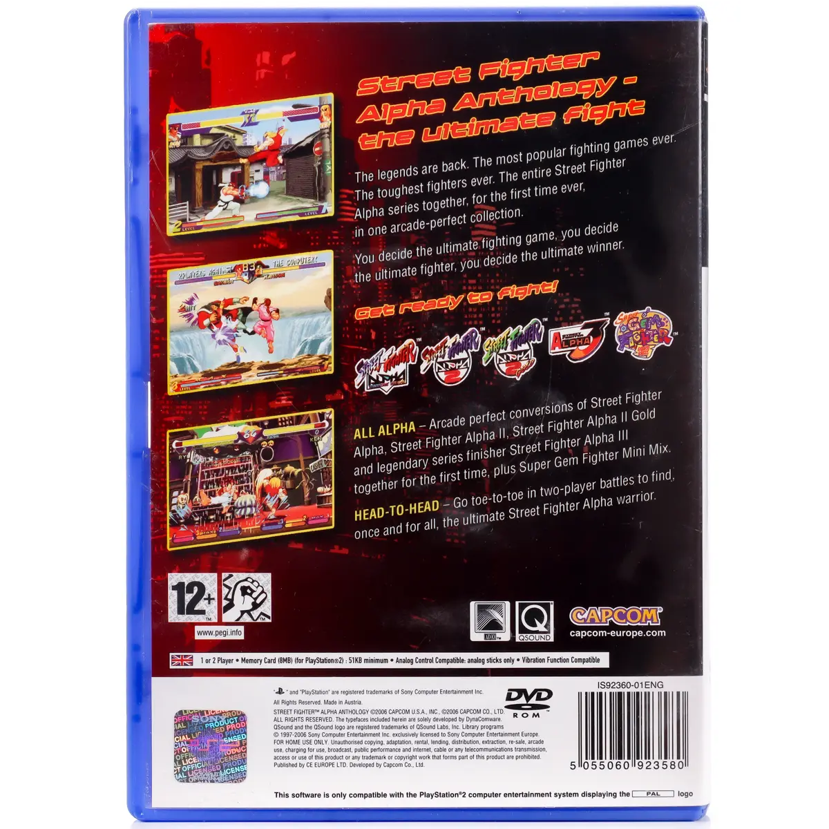 Street Fighter: Alpha - Antholog - PS2 spill - Retrospillkongen
