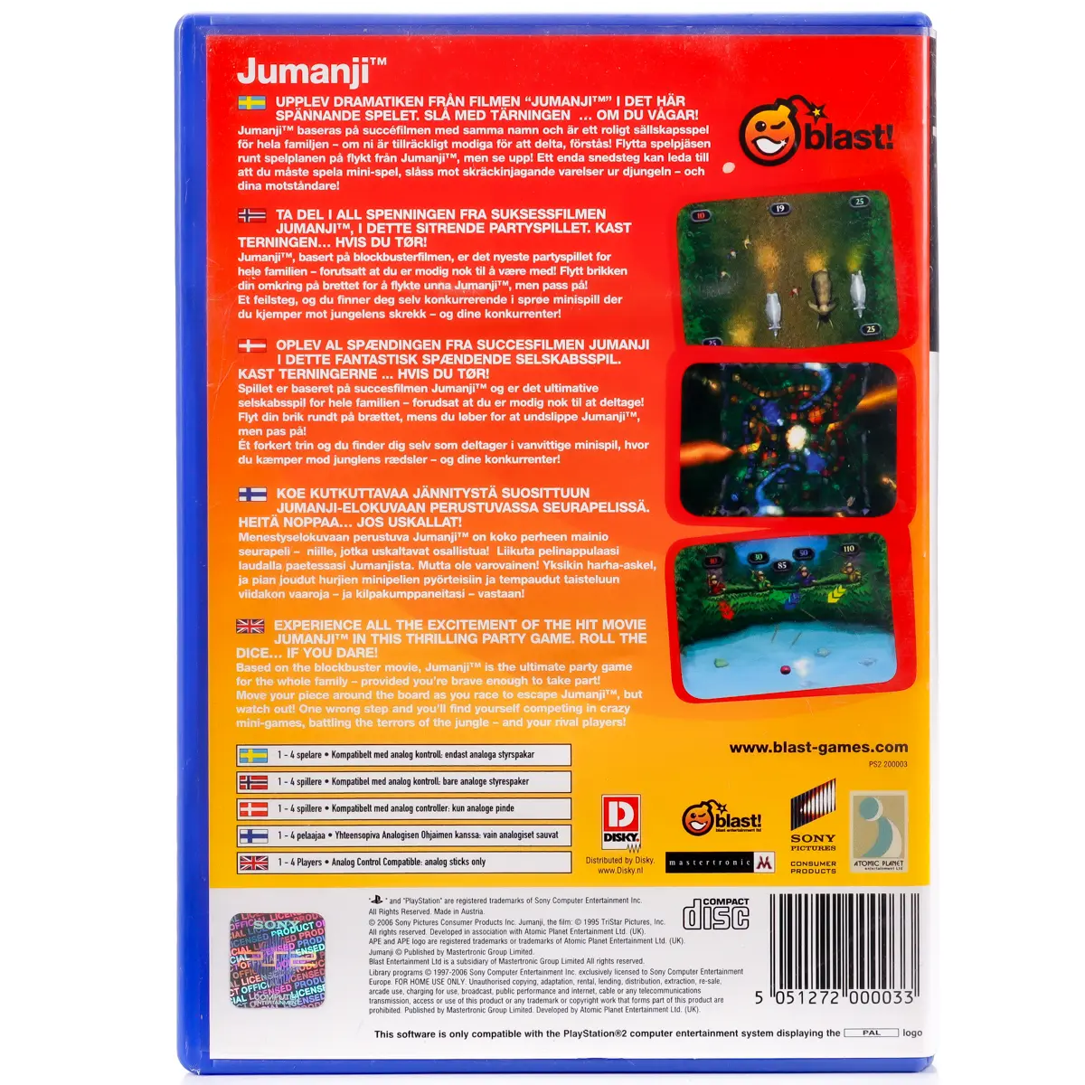 Jumanji - PS2 spill - Retrospillkongen