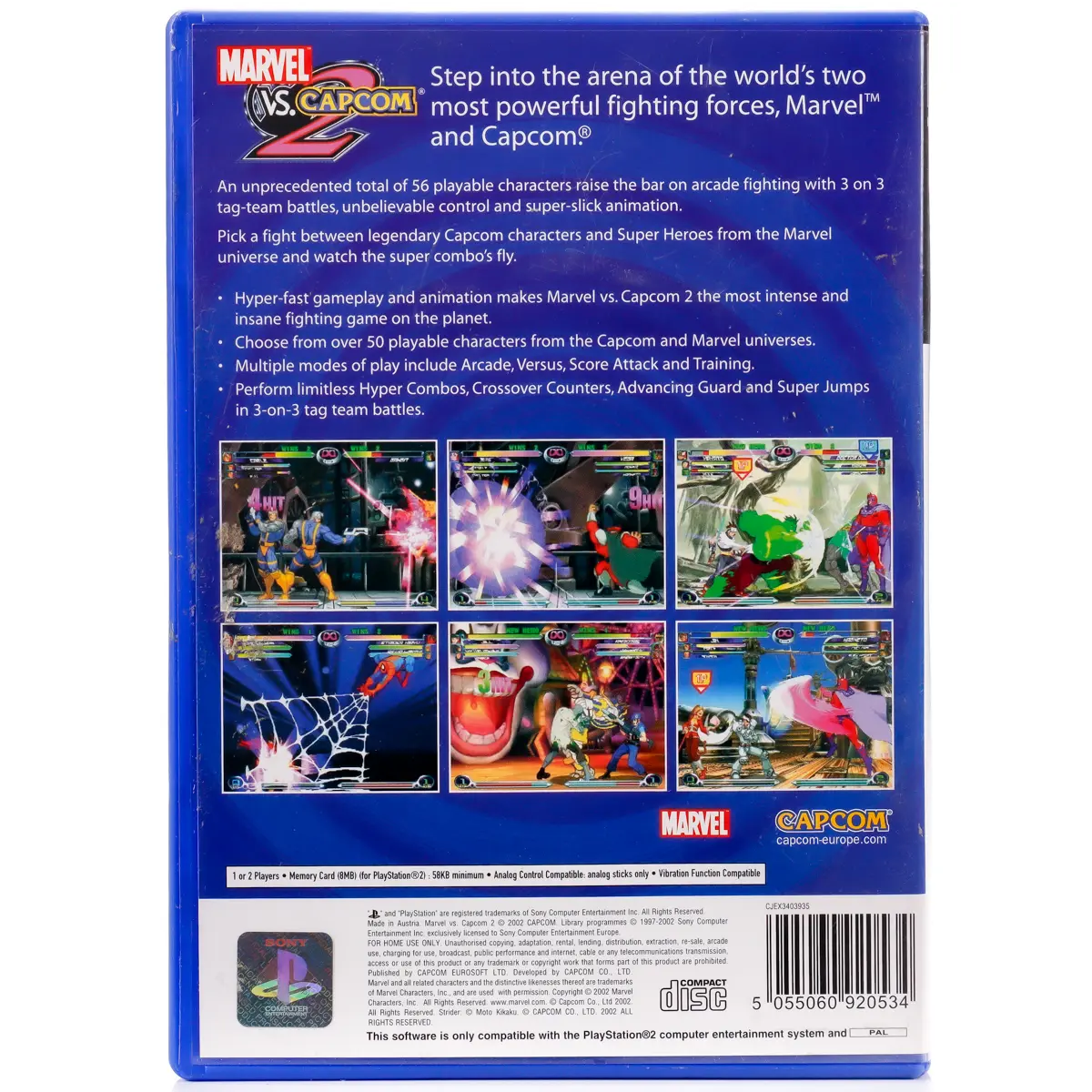 Marvel VS. Capcom 2 - PS2 spill - Retrospillkongen