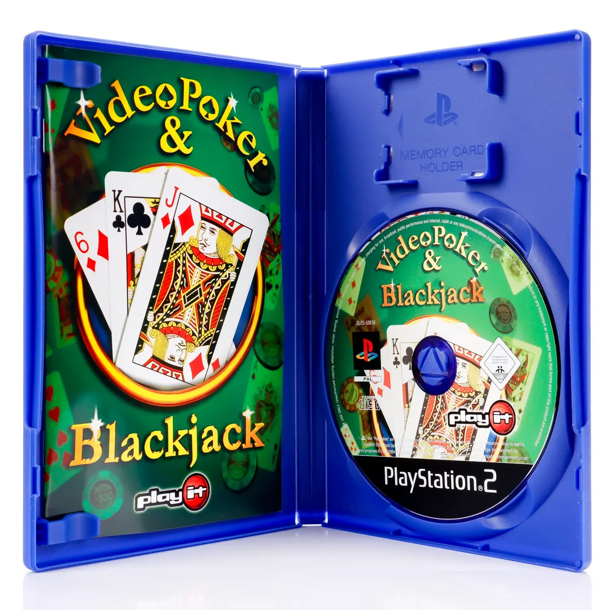 Video Poker & Blackjack - PS2 spill - Retrospillkongen