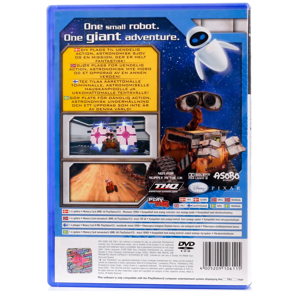 Wall-E - PS2 Spill - Retrospillkongen