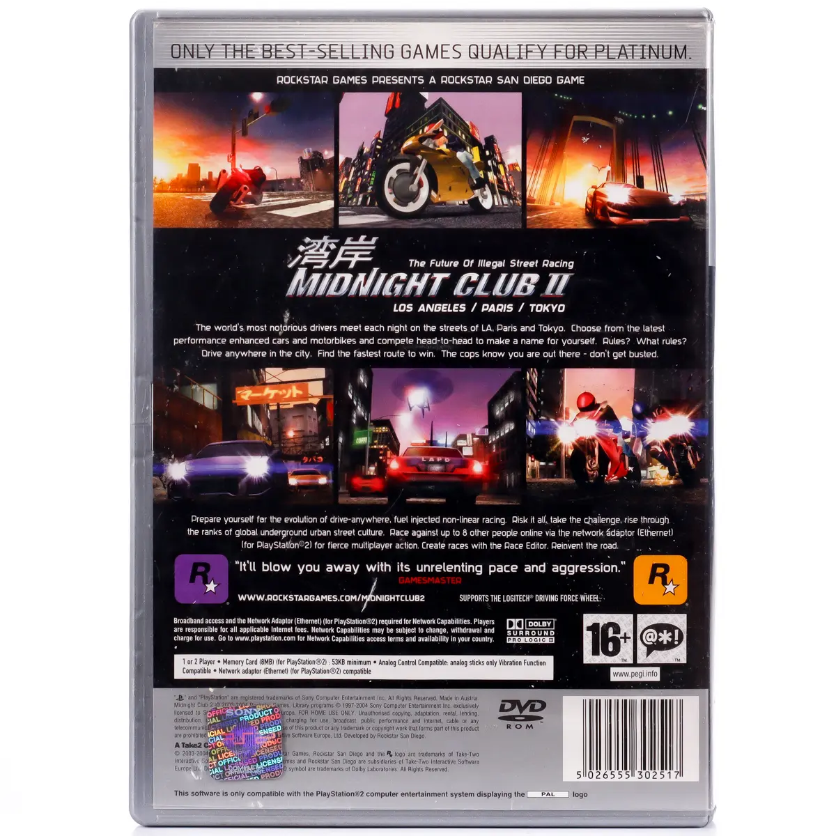 Midnight Club II - PS2 Spill - Retrospillkongen