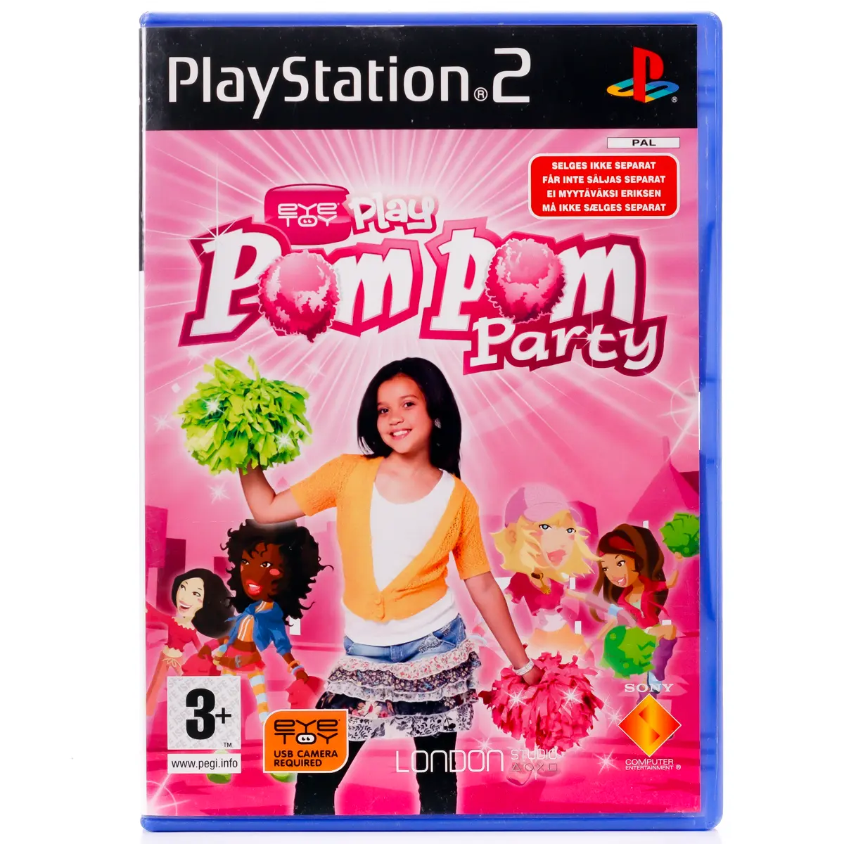 EyeToy Play: PomPom Party - PS2 spill - Retrospillkongen