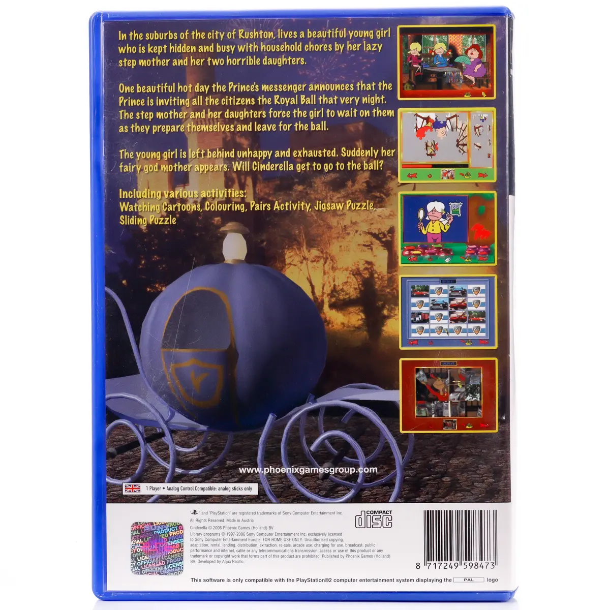 Cinderella - PS2 spill - Retrospillkongen