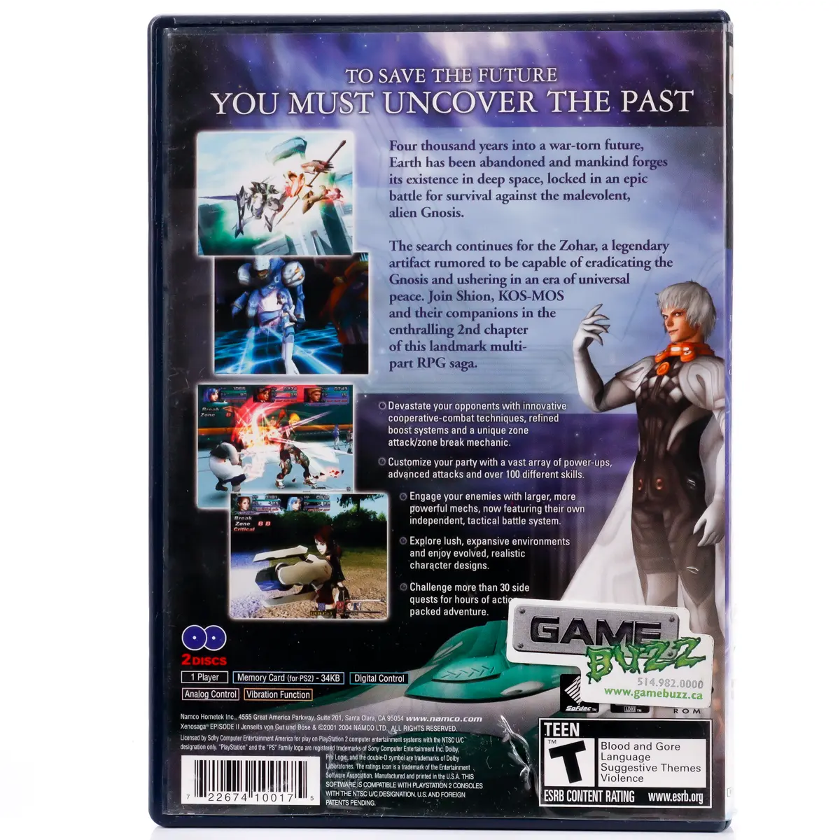 Xenosaga: Episode II - PS2 spill (NTSC versjon) - Retrospillkongen