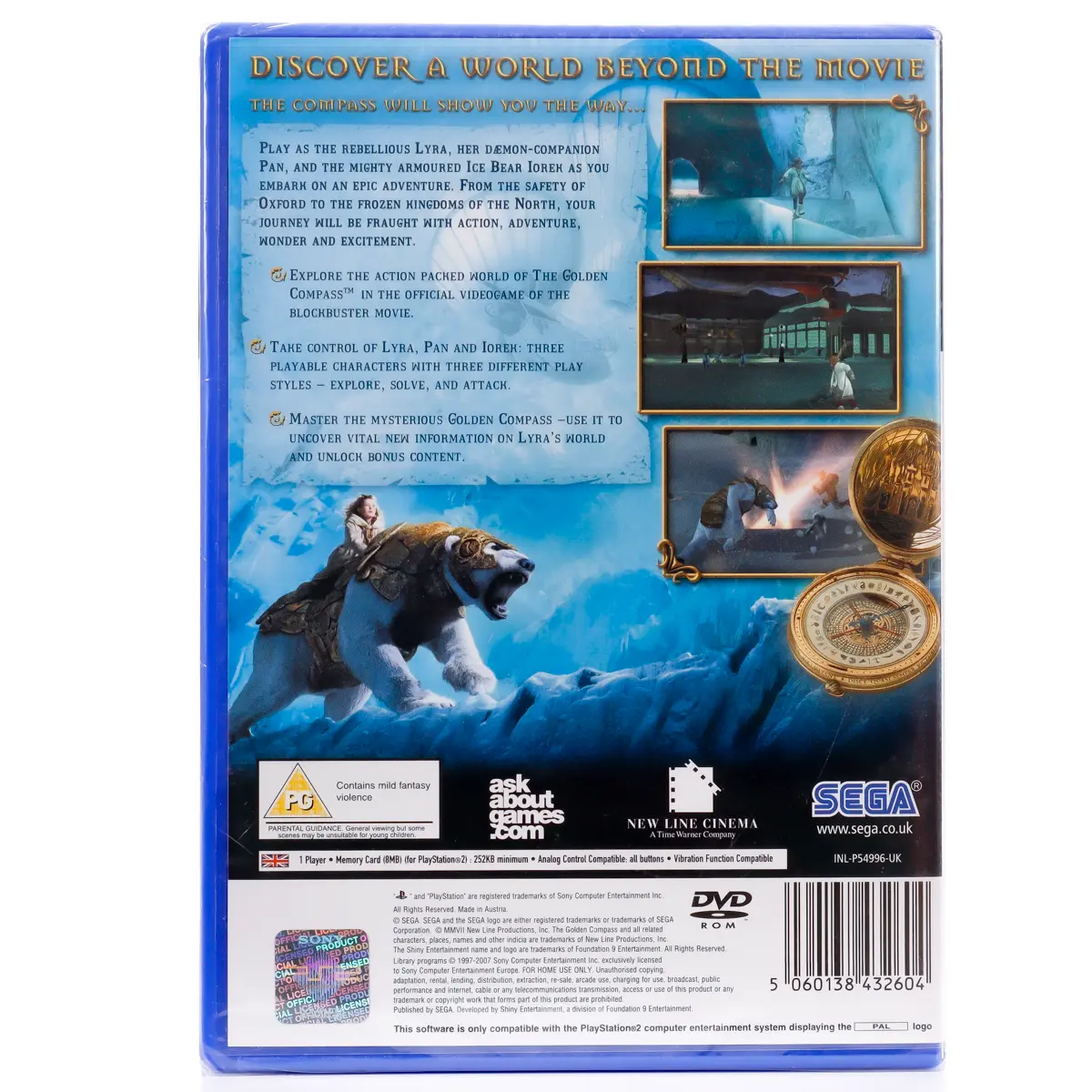 Forseglet The Golden Compass: The Official Videogame - PS2 spill - Retrospillkongen