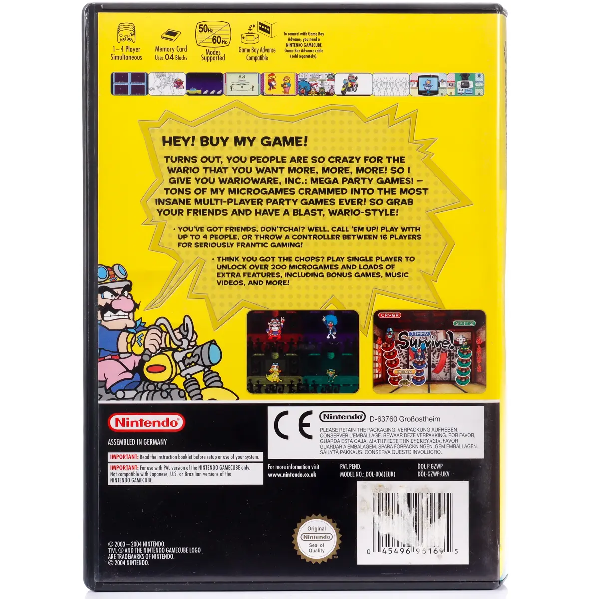 WarioWare, Inc.: Mega Party Game$!- GameCube spill - Retrospillkongen