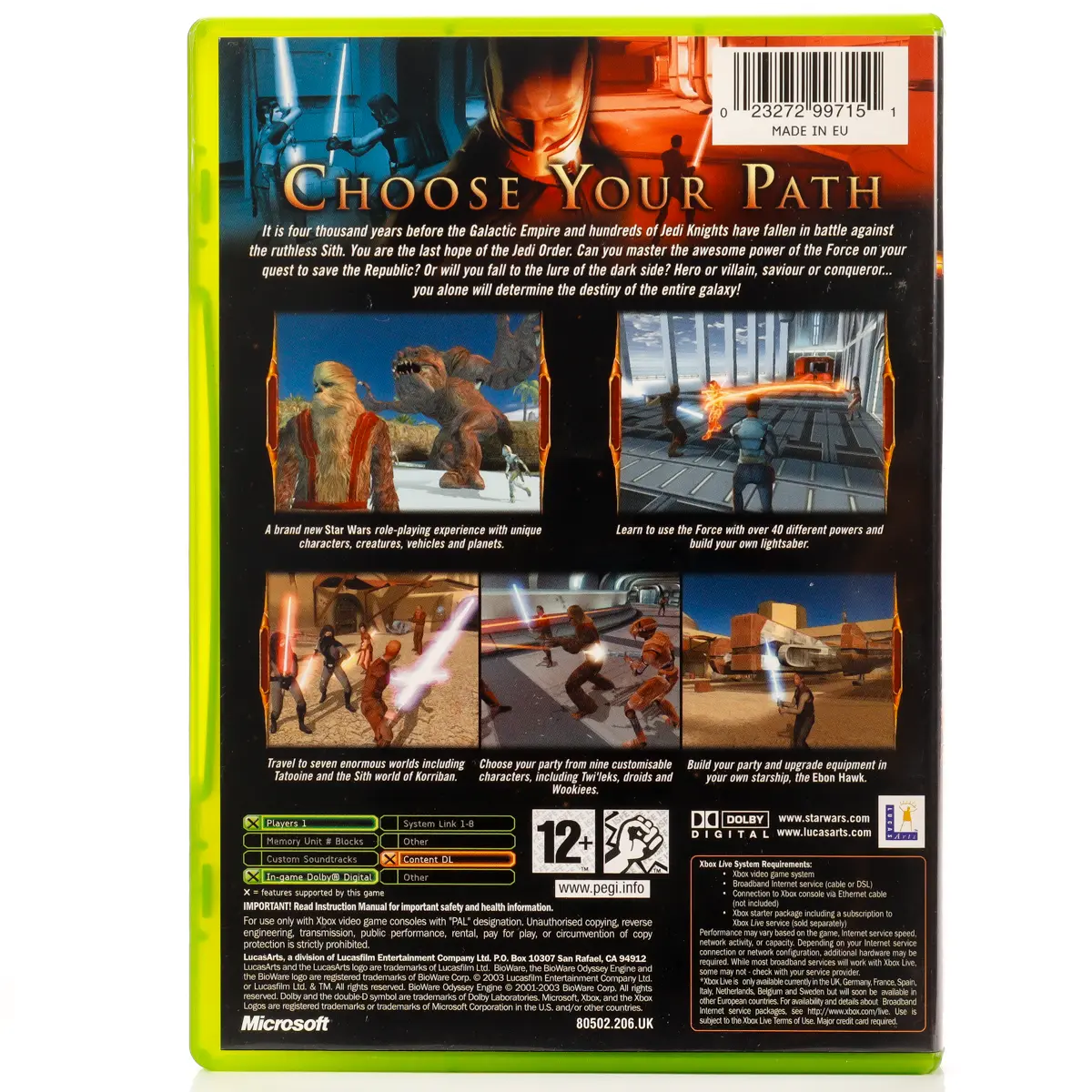 Star Wars: Knights of the Old Republic - Xbox spill - Retrospillkongen