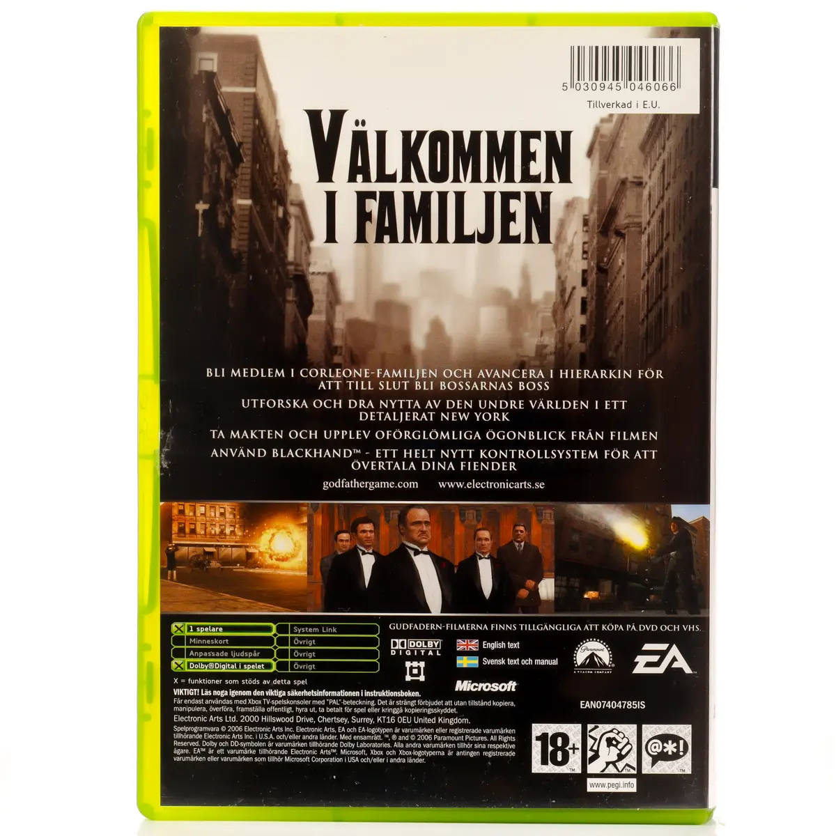 Gudfaren / The Godfather - Xbox spill - Retrospillkongen
