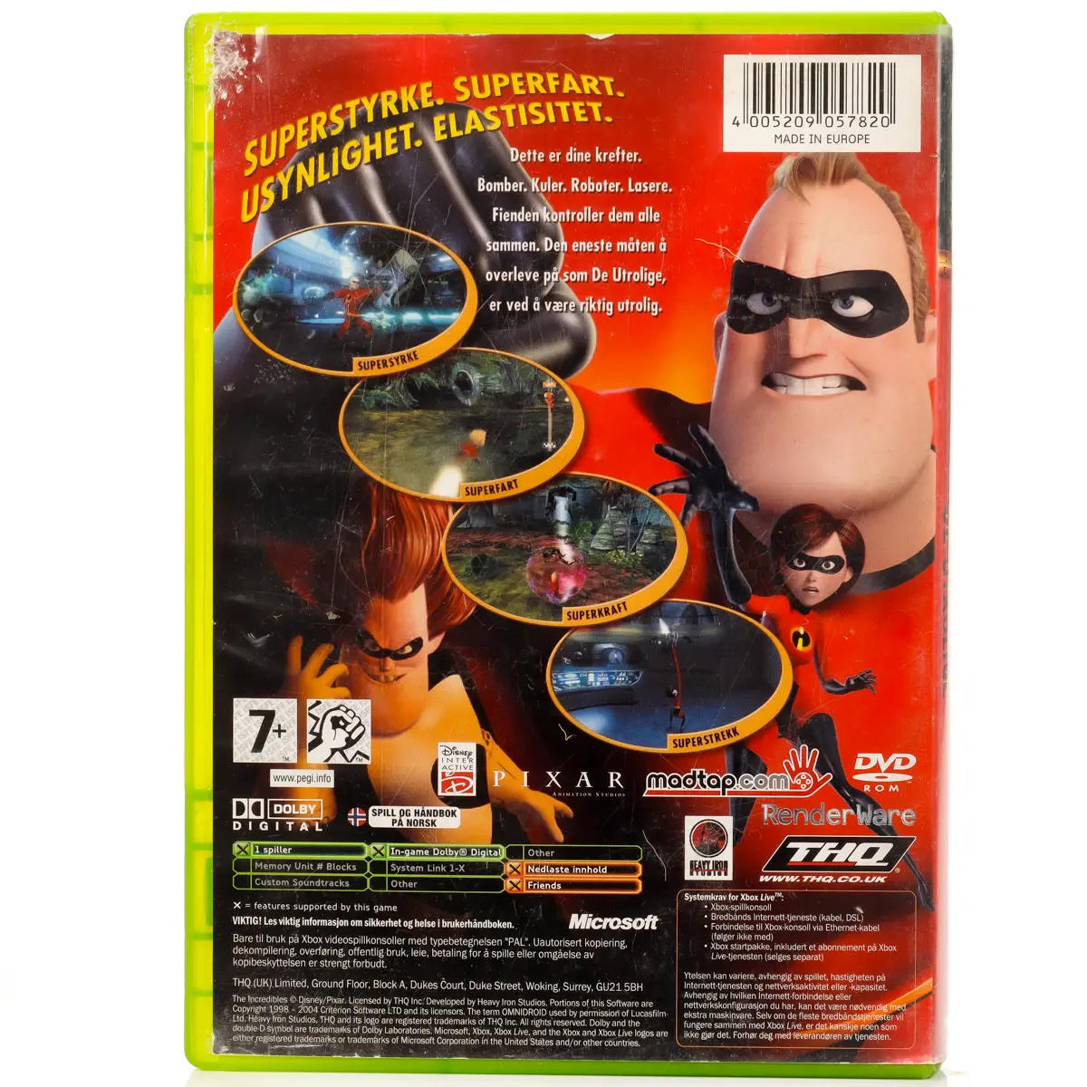 The Incredibles - Xbox spill - Retrospillkongen