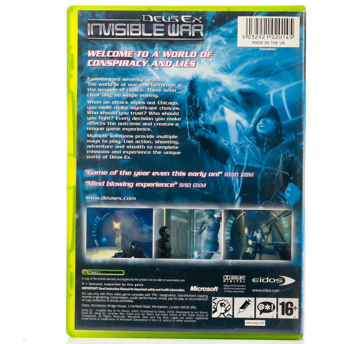Deus Ex: Invisible War - Xbox spill - Retrospillkongen