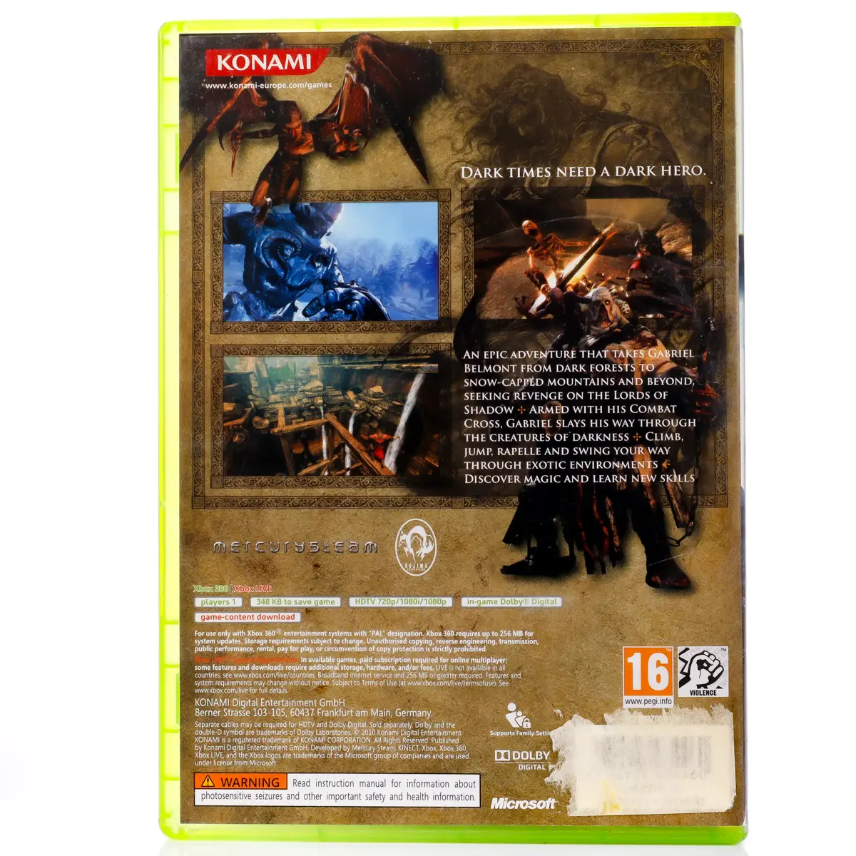 Castlevania: Lords of Shadow - Xbox 360 spill - Retrospillkongen