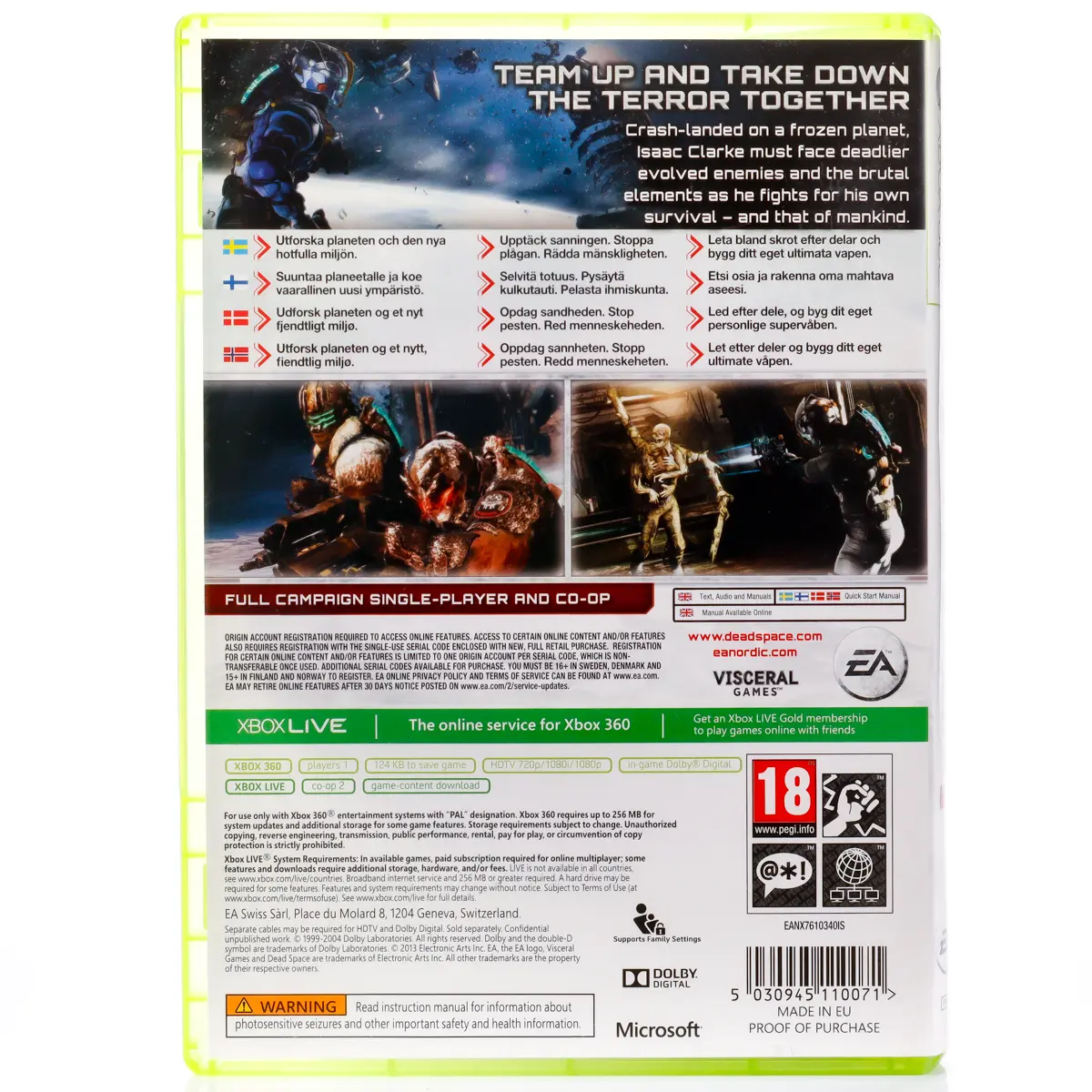 Dead Space 3 - Xbox 360 spill - Retrospillkongen