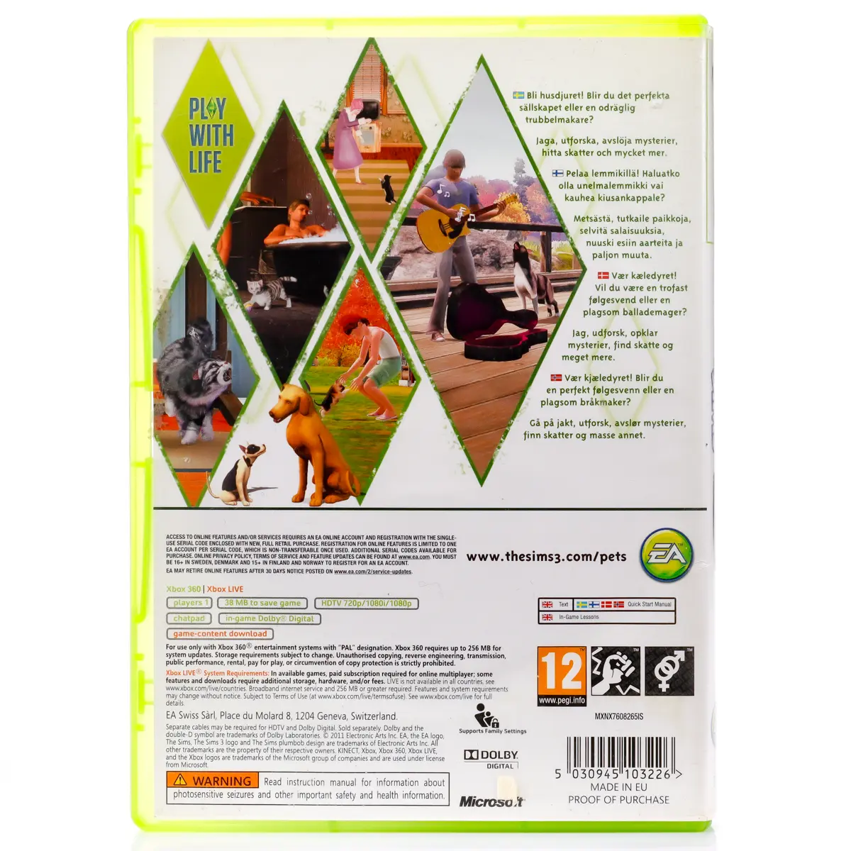 The Sims 3 Pets - Xbox 360 spill - Retrospillkongen