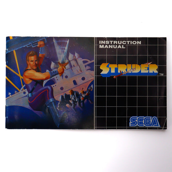 Strider Manual for Sega Spill Cover - Retrospillkongen