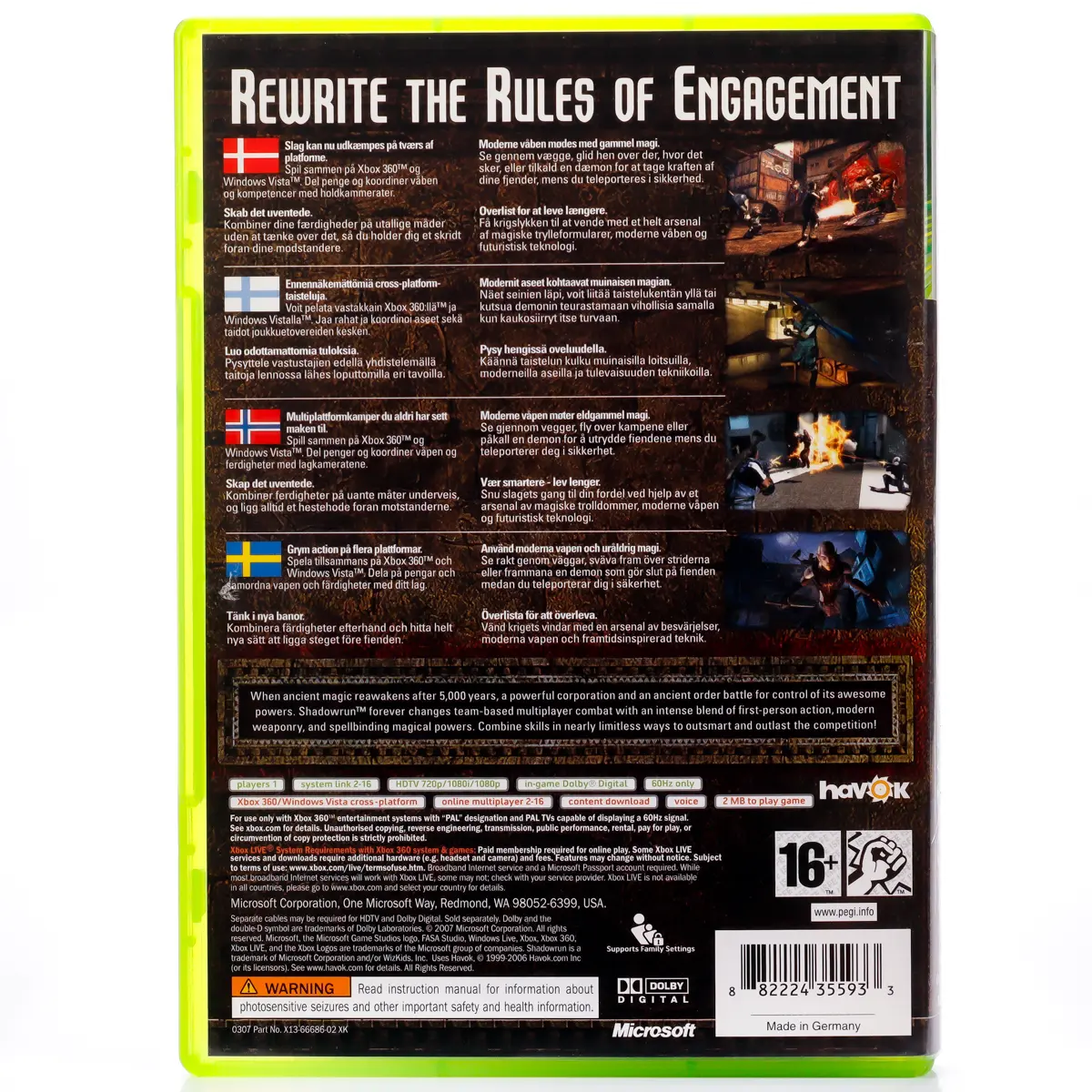 Shadowrun - Xbox 360 spill - Retrospillkongen