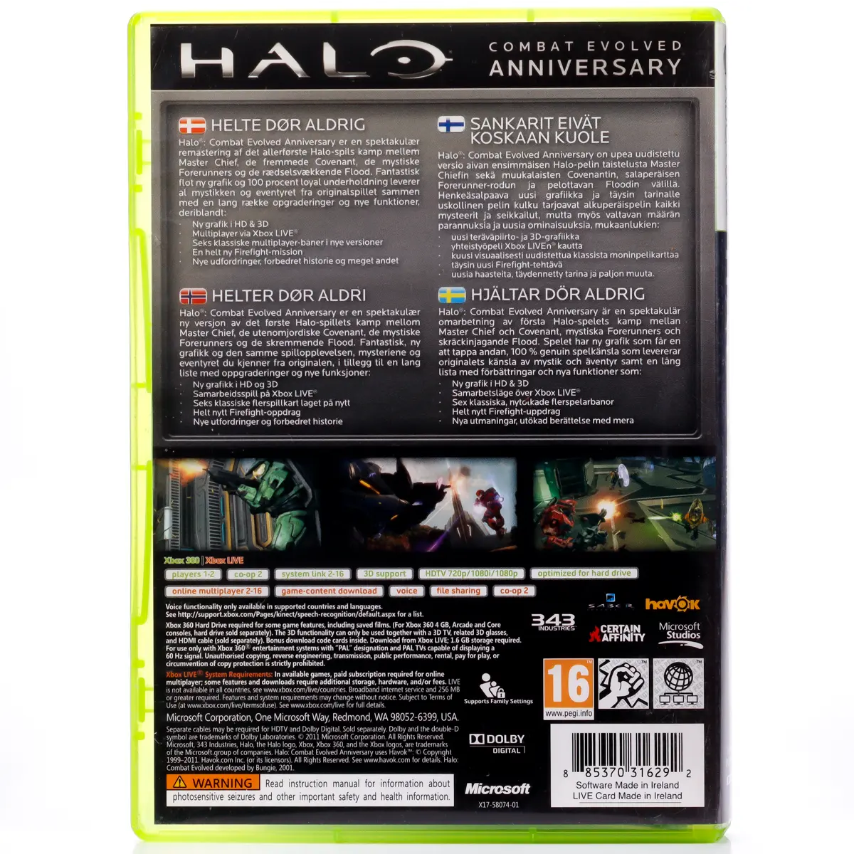 Halo: Combat Evolved - Anniversary - Xbox 360 spill - Retrospillkongen