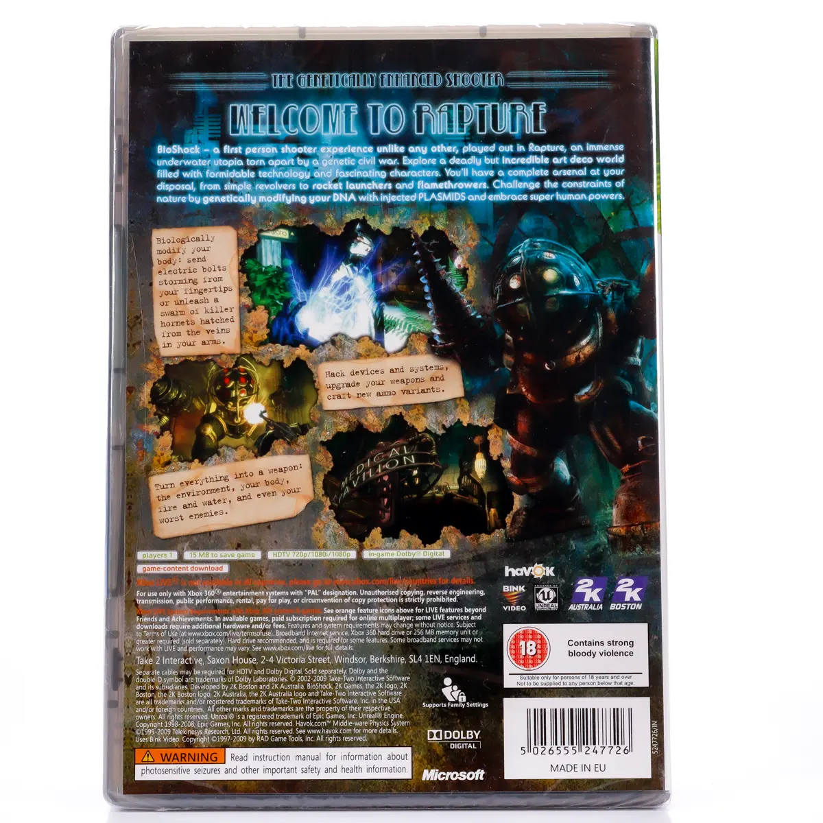 BioShock - Xbox 360 spill (Forseglet) - Retrospillkongen