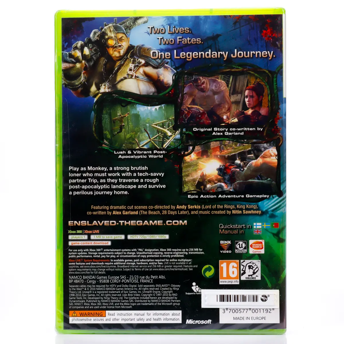 Enslaved: Odyssey to the West - Xbox 360 spill (Forseglet) - Retrospillkongen