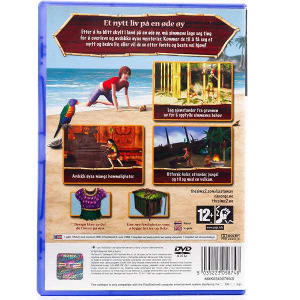 Renovert The Sims 2: Castaway - PS2 spill - Retrospillkongen