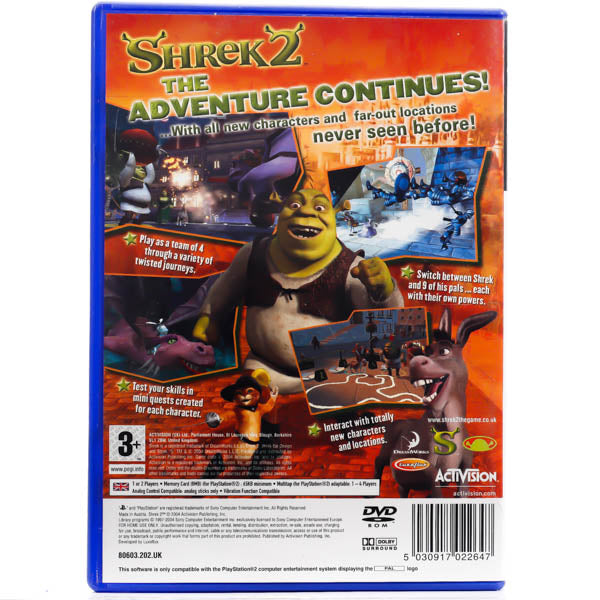 Renovert Shrek 2 - PS2 spill - Retrospillkongen