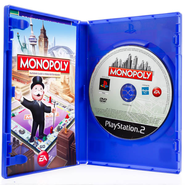 Renovert Monopoly featuring Classic & World Edition Boards - PS2 spill - Retrospillkongen