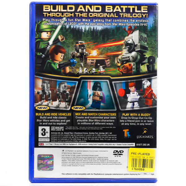 Renovert LEGO Star Wars II: The Original Trilogy - PS2 spill - Retrospillkongen