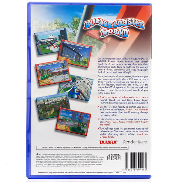 Renovert Rollercoaster World - PS2 spill - Retrospillkongen