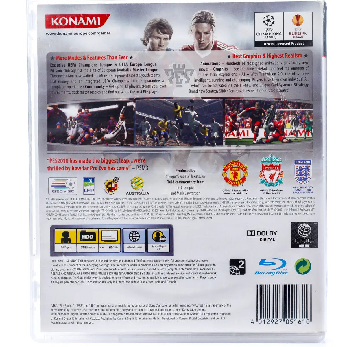 PES 2010: Pro Evolution Soccer - PS3 spill - Retrospillkongen
