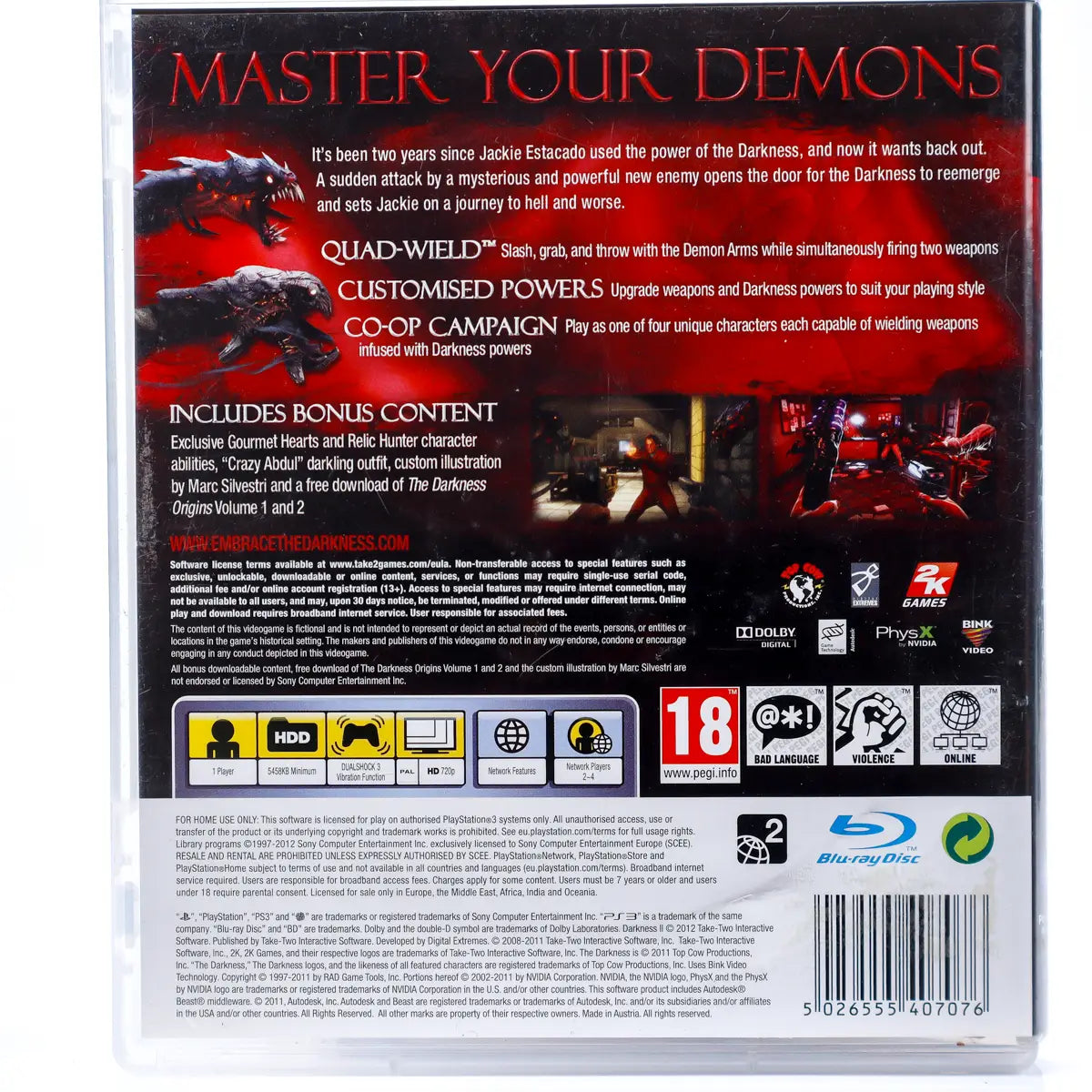 The Darkness II - PS3 spill - Retrospillkongen