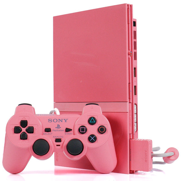 Renovert Sony Playstation 2 Slim Rosa Konsoll Pakke (PS2) - Retrospillkongen