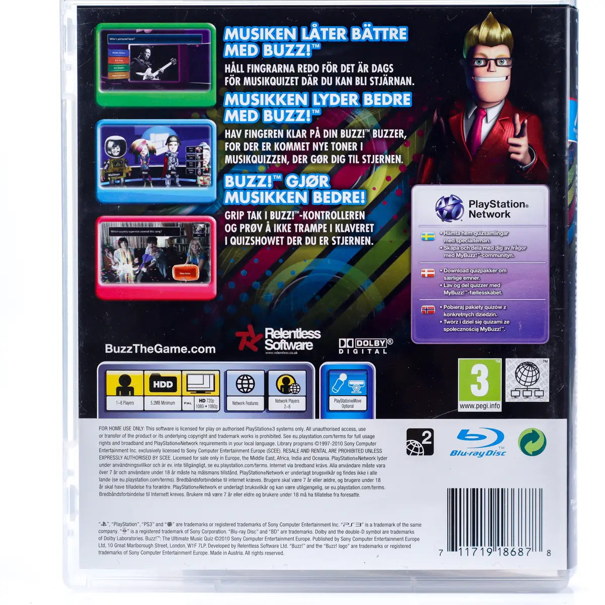Buzz! The Ultimate Music Quiz - PS3 spill - Retrospillkongen